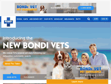 Tablet Screenshot of bondivet.com